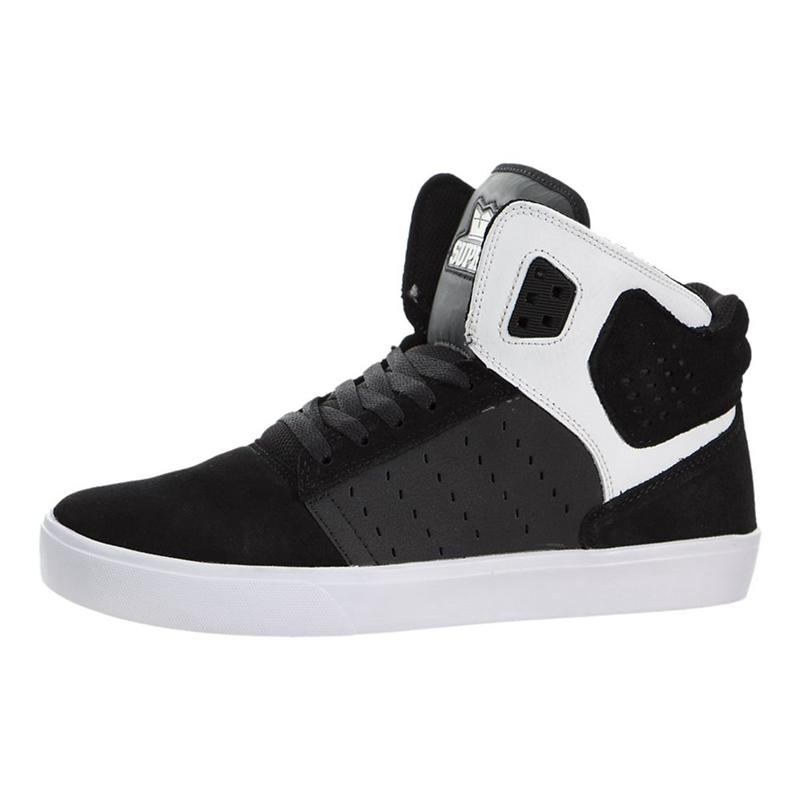 Buty Supra ATOM - Buty Skate Męskie - Czarne Białe (RWUD-47083)